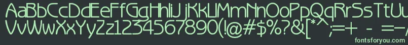 Fun Font – Green Fonts on Black Background