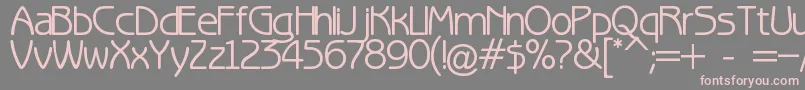 Fun Font – Pink Fonts on Gray Background