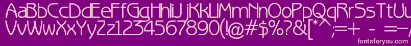 Fun Font – Pink Fonts on Purple Background