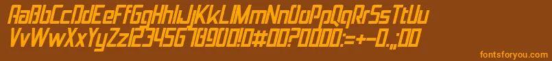 fuente JolanaItalic – Fuentes Naranjas Sobre Fondo Marrón