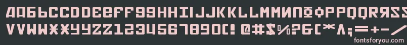 SovietXExpanded Font – Pink Fonts on Black Background