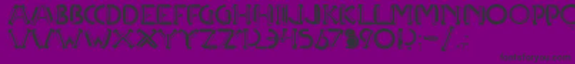 Multicapstwo Font – Black Fonts on Purple Background
