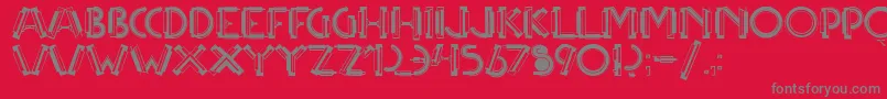 fuente Multicapstwo – Fuentes Grises Sobre Fondo Rojo