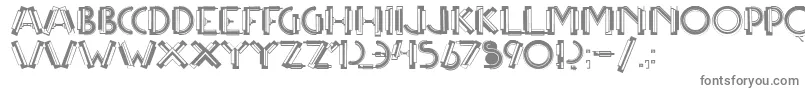 Шрифт Multicapstwo – серые шрифты на белом фоне