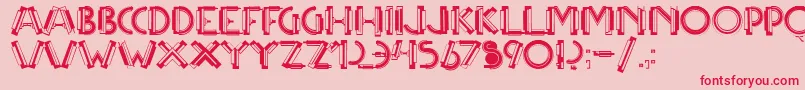 fuente Multicapstwo – Fuentes Rojas Sobre Fondo Rosa
