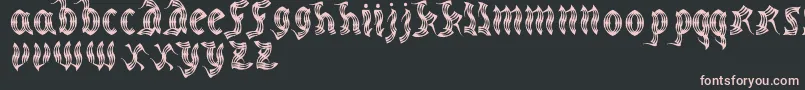 MedievalpartyRegular Font – Pink Fonts on Black Background