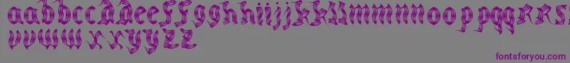 MedievalpartyRegular Font – Purple Fonts on Gray Background