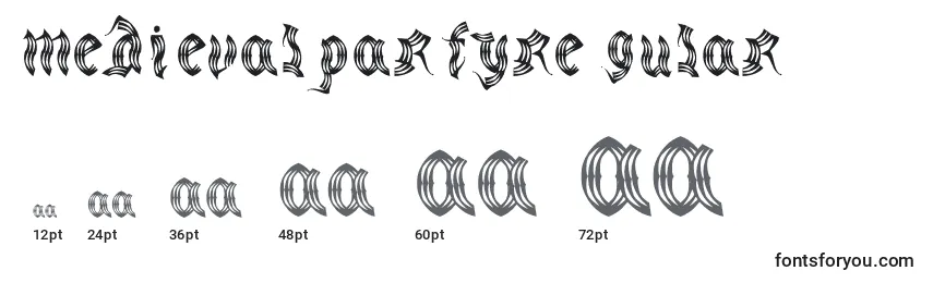 Größen der Schriftart MedievalpartyRegular