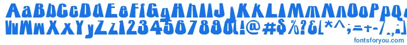 Czcionka RtTower – niebieskie czcionki