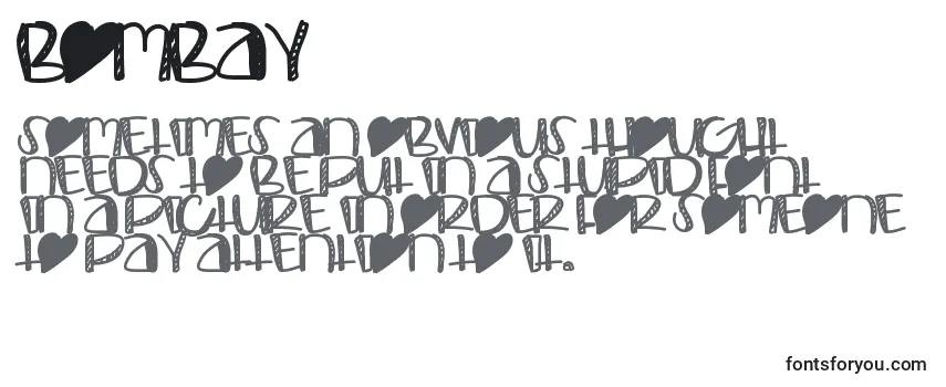Обзор шрифта Bombay