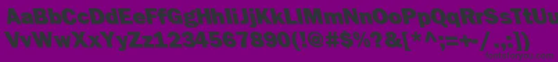 FrankfurtbackslantheavyRegular-Schriftart – Schwarze Schriften auf violettem Hintergrund