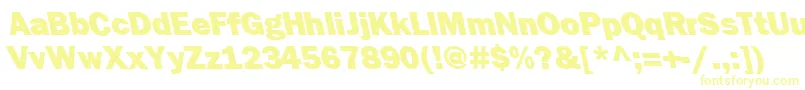 FrankfurtbackslantheavyRegular Font – Yellow Fonts