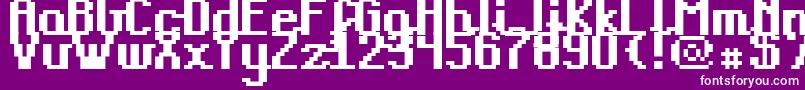 Подробнее о шрифте Teacpb Шрифт Teacpb – белые шрифты на фиолетовом фоне