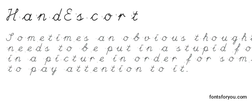HandEscort Font