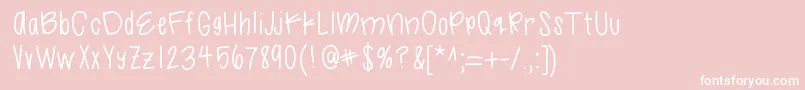 fuente Likelegit – Fuentes Blancas Sobre Fondo Rosa