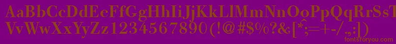 GiambattistaBoldDb Font – Brown Fonts on Purple Background