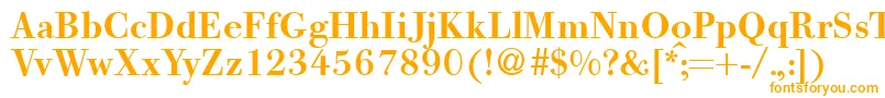 GiambattistaBoldDb Font – Orange Fonts on White Background