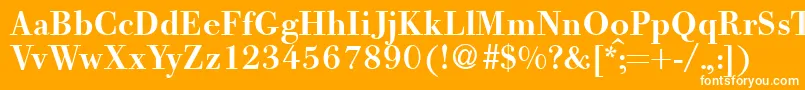 GiambattistaBoldDb Font – White Fonts on Orange Background