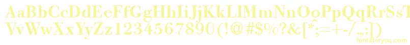 GiambattistaBoldDb Font – Yellow Fonts on White Background