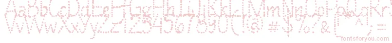 ManyALittleMakesAMickleMixVersion Font – Pink Fonts on White Background