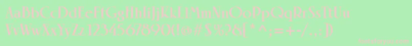 LinotypeRowenaHeavy Font – Pink Fonts on Green Background