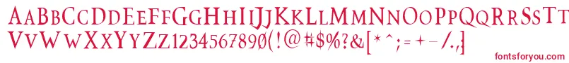Vtcswitchbladeromancetall Font – Red Fonts