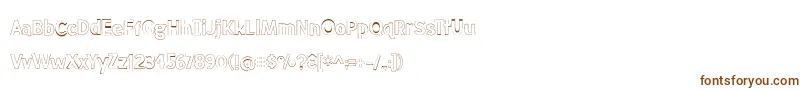 MeatloafOutline Font – Brown Fonts on White Background
