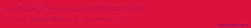 MeatloafOutline Font – Purple Fonts on Red Background