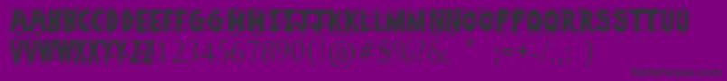 ZombieSlayer Font – Black Fonts on Purple Background