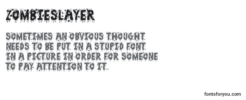 ZombieSlayer Font