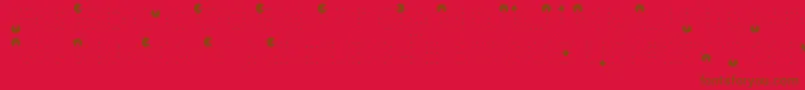Vd ffy Font – Brown Fonts on Red Background