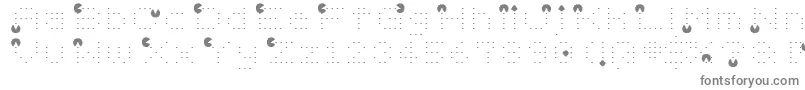 フォントVd ffy – 白い背景に灰色の文字