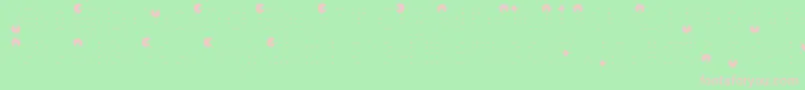 Vd ffy Font – Pink Fonts on Green Background