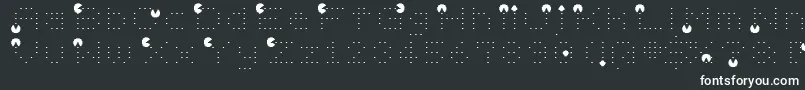 フォントVd ffy – 黒い背景に白い文字