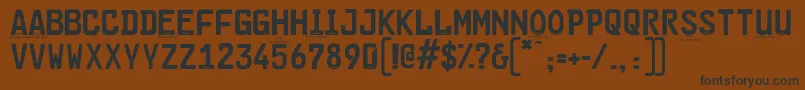 Cargoplaindemo Font – Black Fonts on Brown Background