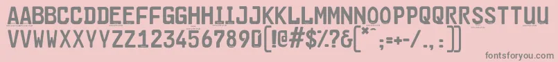 Cargoplaindemo-Schriftart – Graue Schriften auf rosa Hintergrund