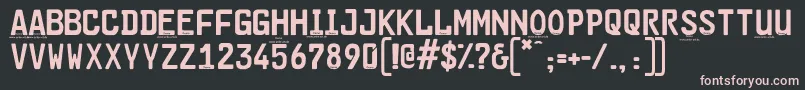 Cargoplaindemo Font – Pink Fonts on Black Background