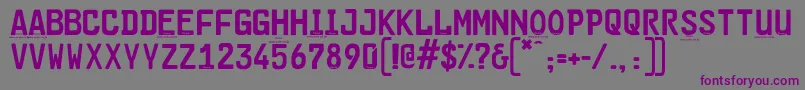 Cargoplaindemo Font – Purple Fonts on Gray Background