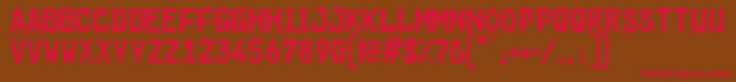 Cargoplaindemo Font – Red Fonts on Brown Background