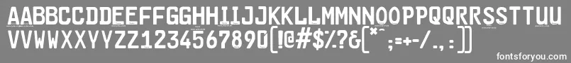 Cargoplaindemo Font – White Fonts on Gray Background