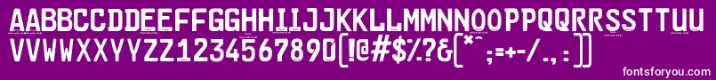 Cargoplaindemo Font – White Fonts on Purple Background