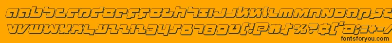 Boomstick3Dital Font – Black Fonts on Orange Background