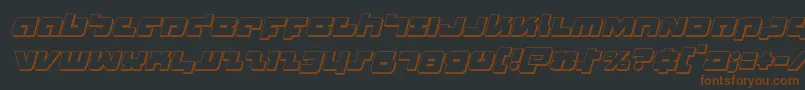 Boomstick3Dital Font – Brown Fonts on Black Background