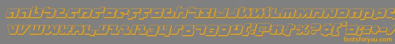 Boomstick3Dital Font – Orange Fonts on Gray Background