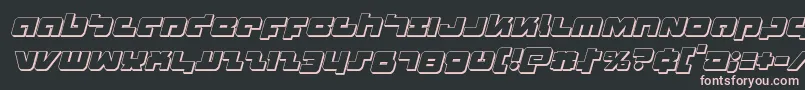 Weitere Informationen zur Boomstick3Dital-Schriftart Boomstick3Dital-Schriftart – Rosa Schriften auf schwarzem Hintergrund