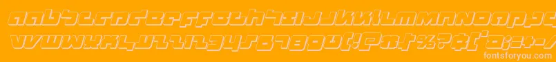 Boomstick3Dital Font – Pink Fonts on Orange Background