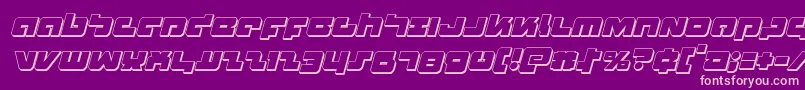 Boomstick3Dital Font – Pink Fonts on Purple Background