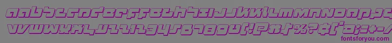 Boomstick3Dital Font – Purple Fonts on Gray Background