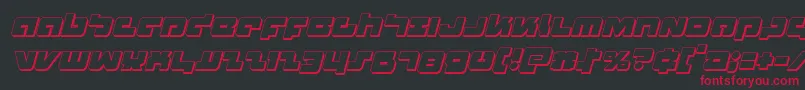 Boomstick3Dital Font – Red Fonts on Black Background