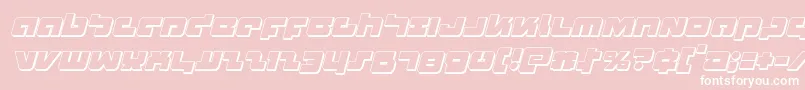 Boomstick3Dital Font – White Fonts on Pink Background